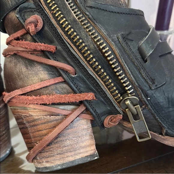 Freebird crue black genuine leather rustic boots size 9 - Picture 14 of 14